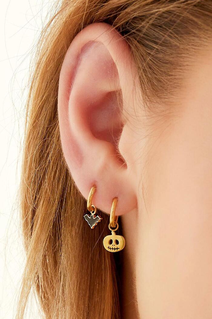 Boucles d'oreilles en acier inoxydable citrouille Image3